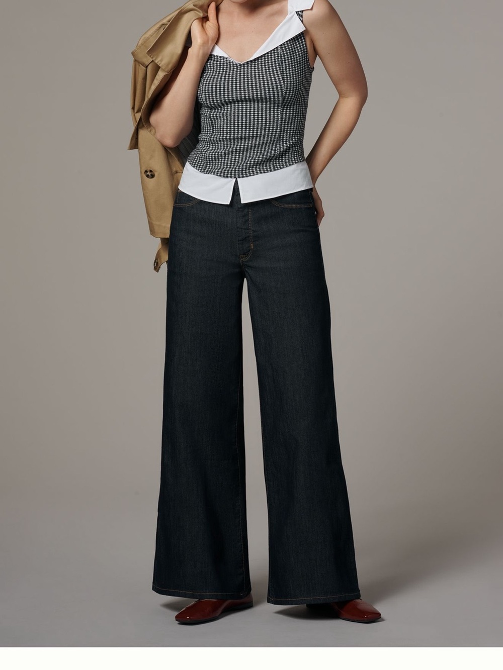 Anthropologie The Robbie High-Rise Flare Wide Leg Fray Jeans by Pilcro Sz 30 EUC